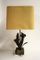 Lampe de Bureau Fleur Vintage en Bronze, 1960s 6