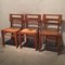Vintage French Dining Chairs by Pierre Cruege, 1950s, Set of 3 1