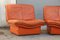 Cognac Leather Gabbiano Sofa & 2 Chairs from Lev&Lev, 1980s, Set of 3, Image 14