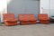Cognac Leather Gabbiano Sofa & 2 Chairs from Lev&Lev, 1980s, Set of 3 6