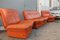 Cognac Leather Gabbiano Sofa & 2 Chairs from Lev&Lev, 1980s, Set of 3, Image 3