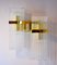 Vintage Golden Double Wall Lamp by Gaetano Sciolari for Lightolier 1