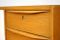 Walnut Sideboard with White Sliding Doors, 1960s 8