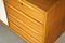 Walnut Sideboard with White Sliding Doors, 1960s 7