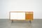 Walnut Sideboard with White Sliding Doors, 1960s 3