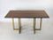 Table Vintage en Laiton & en Loupe de Noyer par Jean Claude Mahey, 1970s 1