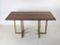 Vintage Brass & Burr Walnut Table by Jean Claude Mahey, 1970s, Image 1