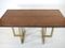 Vintage Brass & Burr Walnut Table by Jean Claude Mahey, 1970s, Image 4