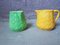 Vintage Barbotine Jugs from Digoin Sarreguemines, Set of 2, Image 2