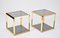 Pair of Gold-Rimmed Glass Side Tables by Alberto Rosselli for Saporiti, 1972 3
