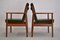 Danish Teak and Leather Armchairs by Arne Vodder for Sibast, 1960s, Set of 2 2