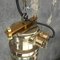 German Cast Brass and Glass Pendant Light, 1979, Image 9