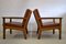 Mid-Century Stool & 2 Lounge Chairs by Hans Wegner for Getama, 1950s, Set of 3 6