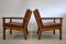 Mid-Century Stool & 2 Lounge Chairs by Hans Wegner for Getama, 1950s, Set of 3, Image 6