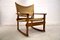 Mid-Century Safari Rocking Chair by Poul Hundevad, 1950s, Image 1