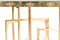 Consola de caoba con estructura dorada y pan de oro de Pacific Compagnie Collection, Imagen 2