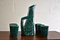 Ceramic Carafe and 6 Cups from Pucci, 1955, Set of 7 1