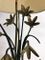 Lampe de Bureau Florale Vintage en Bronze, 1970s 7