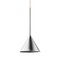 Figura Cone Lighting Chrome Pendant Lamp from Schneid Studio, Image 1