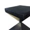 Low Black Time Stool by Alessandro Bergo for Metallofficina, Image 3