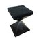 Low Black Time Stool by Alessandro Bergo for Metallofficina 1