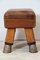 Vintage Leather Gym Stool, 1930s 11