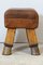 Vintage Leather Gym Stool, 1930s, Image 6