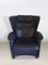 Fauteuil & Repose-Pieds Modèle DS-23 en Cuir Bleu de de Sede, 1990s 3