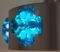 Vintage Hängelampe aus gebürstetem Aluminium & blauem Kristallglas, 1960er 7
