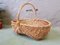 Vintage French Wicker Basket, 1970s 1