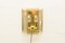 Gilded Wall Lights with Smoked Glass, 1960s, Set of 2 1