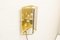 Lámparas de pared doradas de cristal ahumado, años 60. Juego de 2, Imagen 3