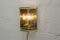 Lámparas de pared doradas de cristal ahumado, años 60. Juego de 2, Imagen 6