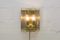 Lámparas de pared doradas de cristal ahumado, años 60. Juego de 2, Imagen 2