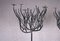 Lámpara de araña en forma de árbol de hierro forjado, años 40. Juego de 2, Imagen 6