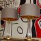 Grandes Lampes Vintage en Verre Acrylique et Laiton Doré, Set de 2 6