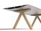 Tavolo B con ripiano in alluminio anodizzato e gambe in legno di Konstantin Grcic per BD Barcelona, Immagine 2