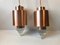 Mid-Century Copper & Glass Icicle Pendants from Vitrika, Set of 2 7