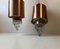 Mid-Century Copper & Glass Icicle Pendants from Vitrika, Set of 2 3