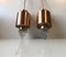 Mid-Century Copper & Glass Icicle Pendants from Vitrika, Set of 2 4