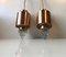 Mid-Century Copper & Glass Icicle Pendants from Vitrika, Set of 2, Image 4