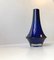 Mid-Century Blue Glass Vase by Tamara Aladin for Riihimaen Lasi Oy, 1970s 1
