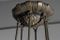 Lámpara de araña Art Déco de bronce, años 30, Imagen 5