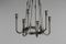 Art Deco Bronze Chandelier, 1930s, Image 3