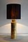 Mid-Century Gold Ceramic Table Lamp by Aldo Londi for Bitossi, 1960s 5