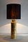 Mid-Century Gold Ceramic Table Lamp by Aldo Londi for Bitossi, 1960s 7
