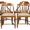 Italian Solid Walnut Gondola Dinner Chairs, 1950s, Set of 6 7