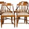 Italian Solid Walnut Gondola Dinner Chairs, 1950s, Set of 6, Image 7