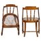 Italian Solid Walnut Gondola Dinner Chairs, 1950s, Set of 6, Image 3