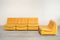 Conjunto de sofás modular de cuero coñac, años 70, Imagen 2